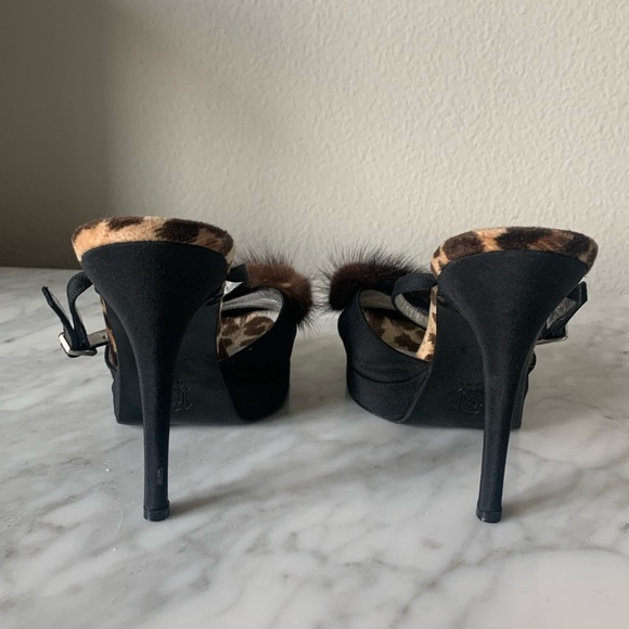 Dolce & Gabbana Mink Fur Heel Sandals - Picture 4 of 8